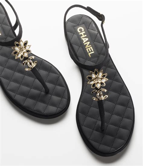 chanel chain sandals 2023|chanel clear slide sandals.